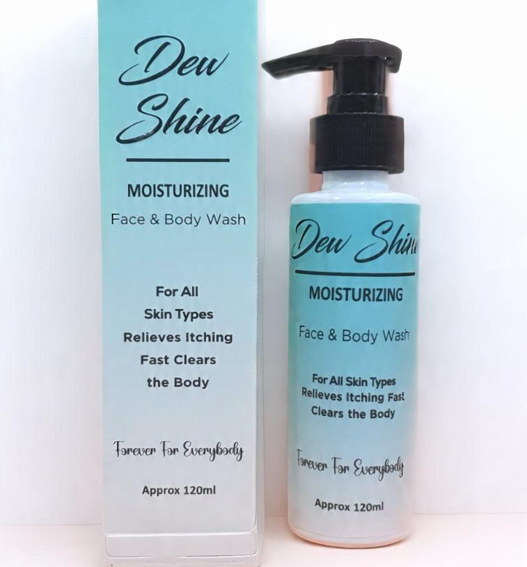Dew Shine | Daily Radiance Boosting Moisturizing Face And Body Wash (All Day Hydration) 120 ML